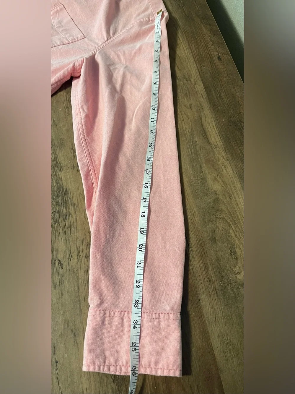 J.Crew Flex Mens XL Salmon Pink Oxford Button Down Shirt Long Sleeve